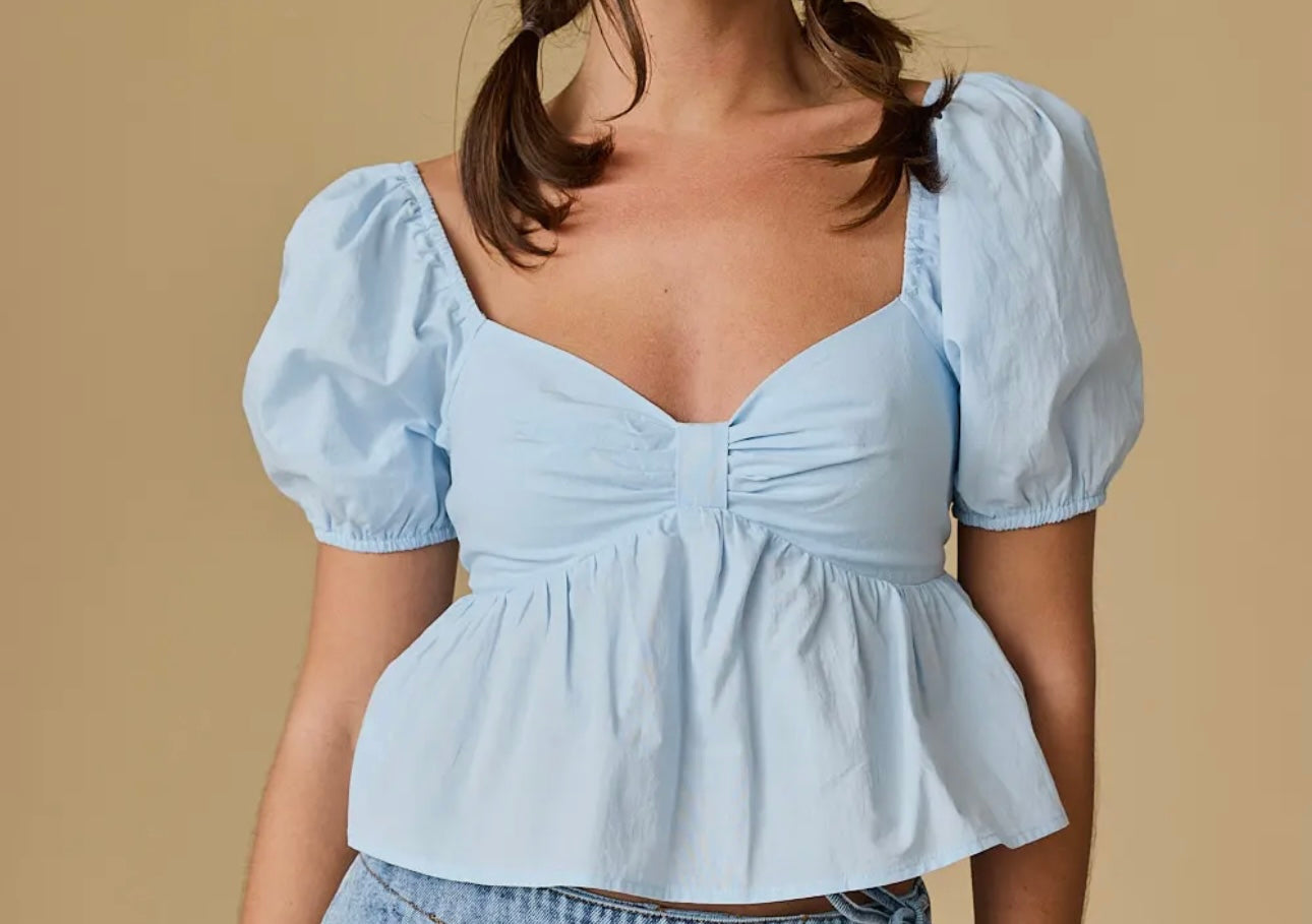 Baby doll Blue Top