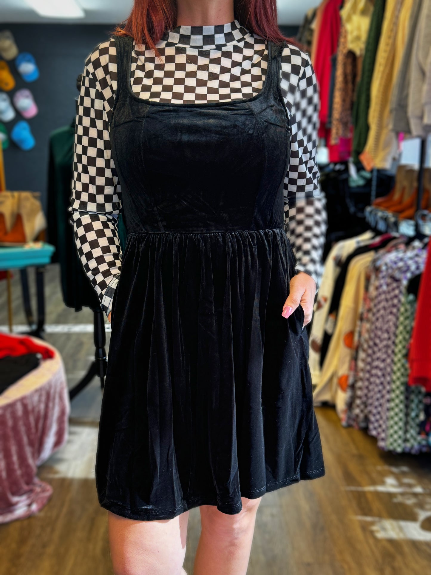 Velvet Black Dress