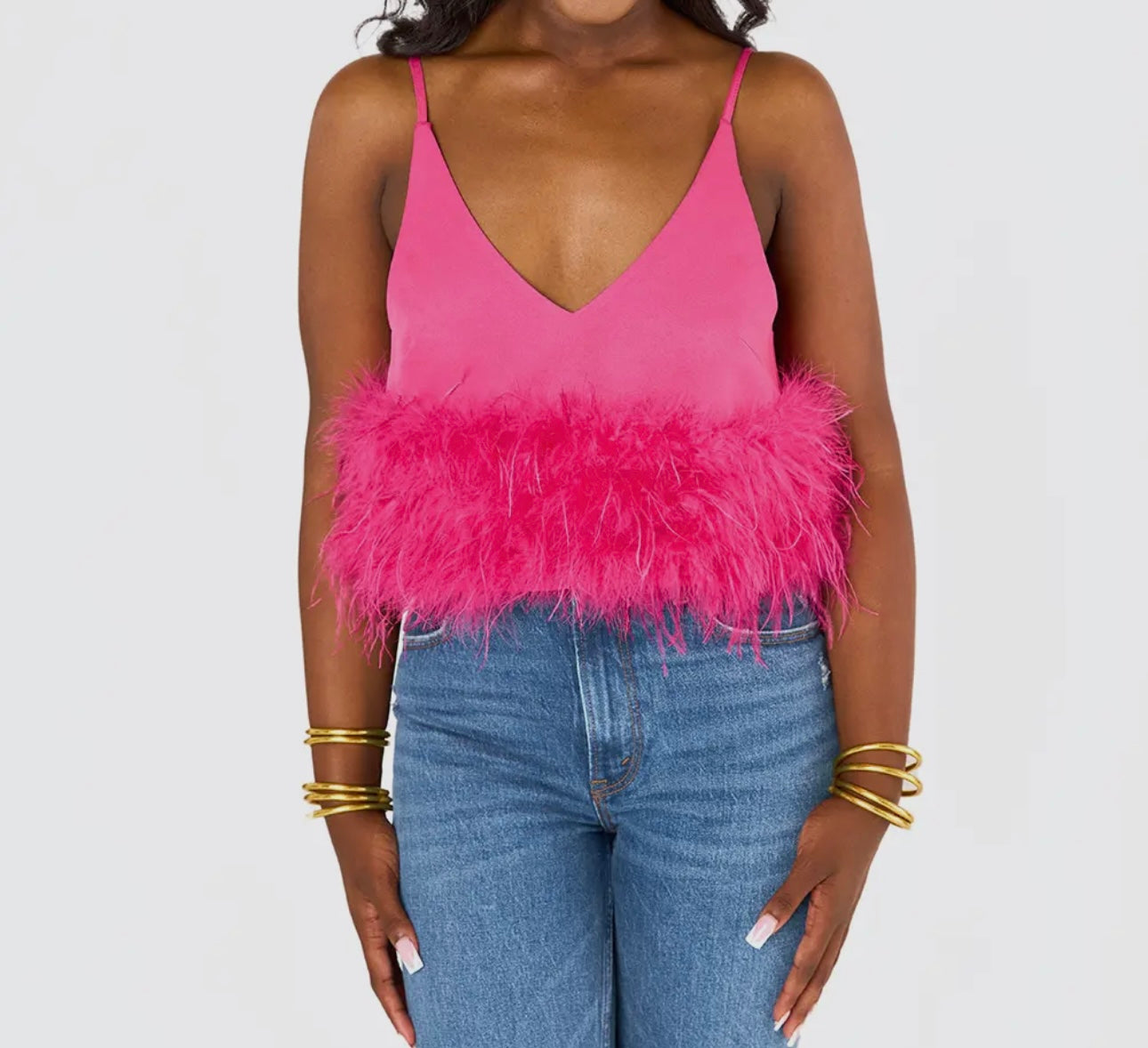 Pink Boa Top
