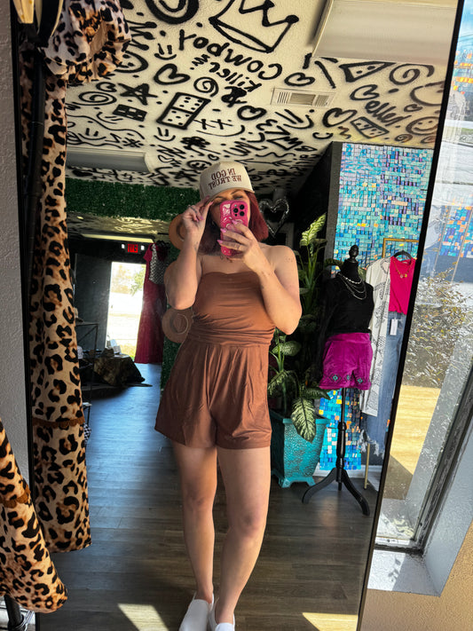 Brown Romper
